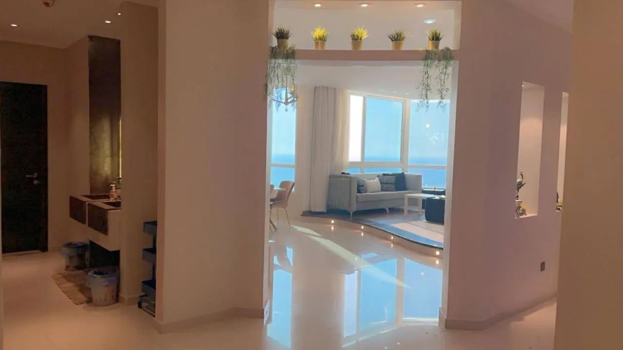 شقة مطلة على البحر والفورمولا ببرج المسارات Jeddah Apartment